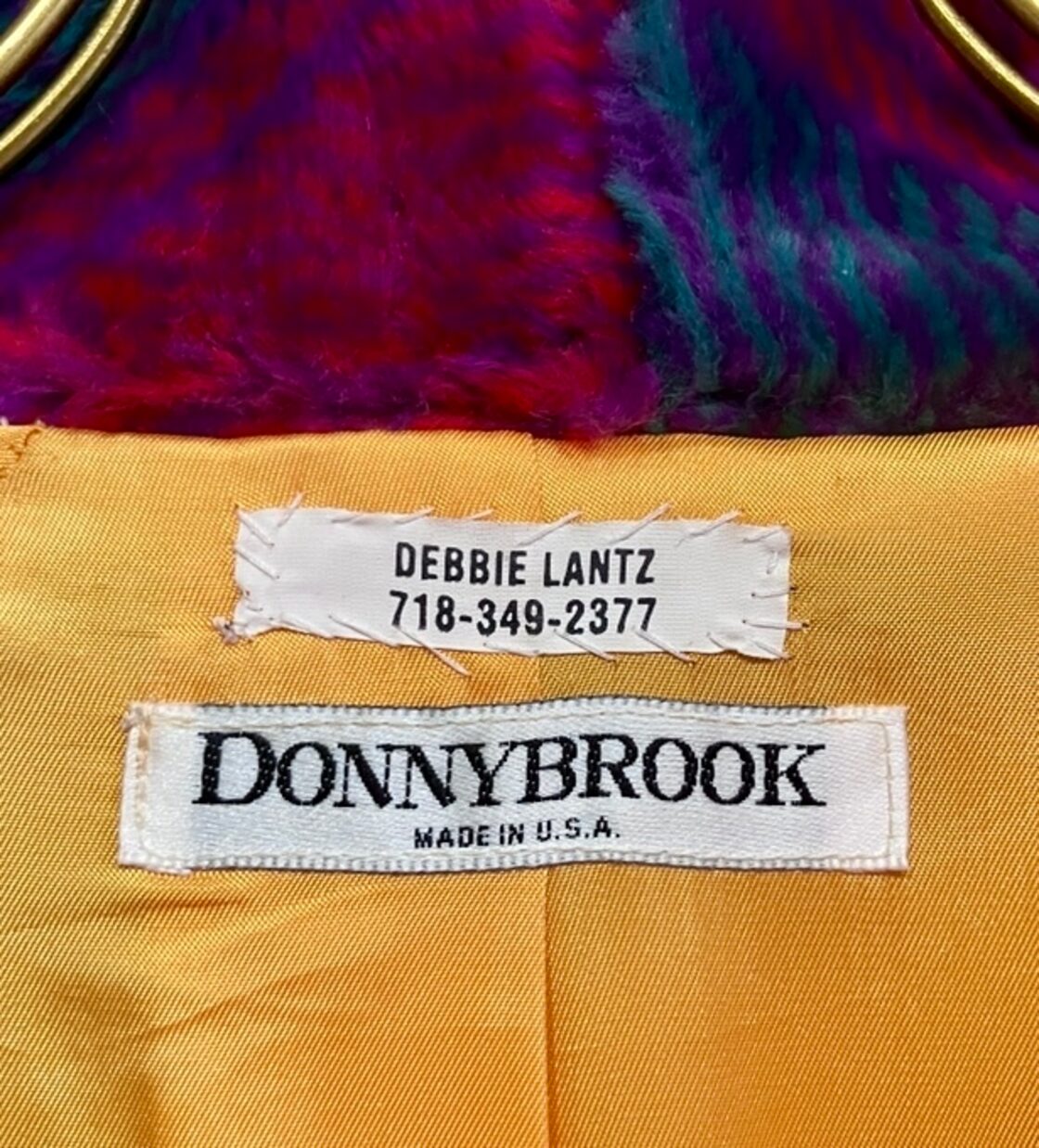 アメリカ製 DONNYBROOK ドニーブルック チェック柄 ファーコートS | PAY ID