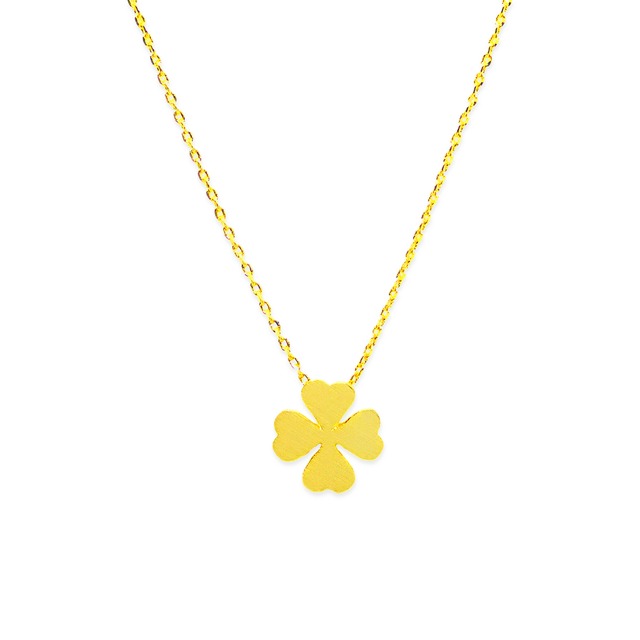 Clover Charm Necklace｜Gold