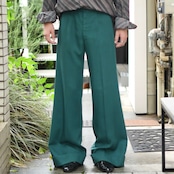 70's color flare slacks green