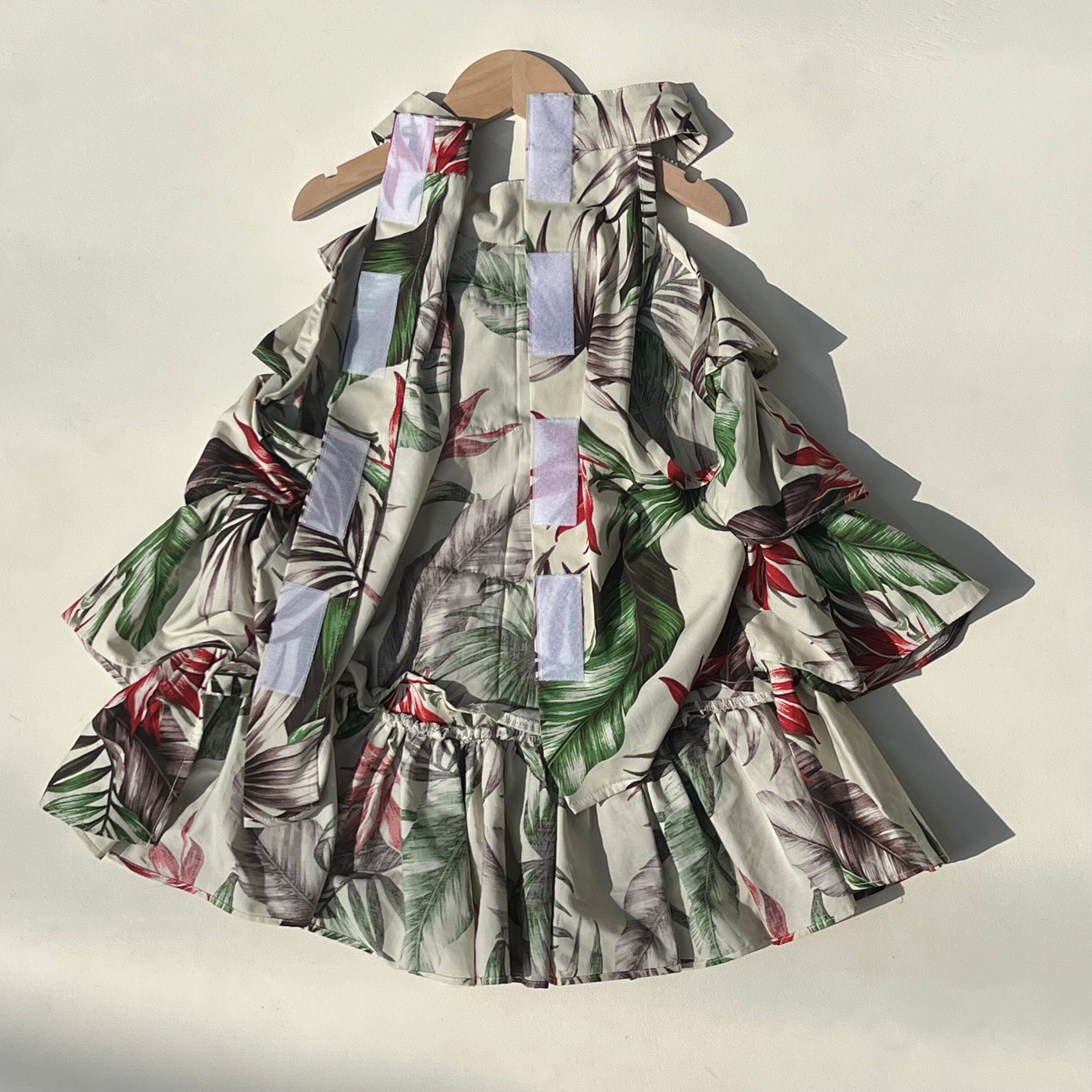 No.26 ハンドメイド犬服 バルーンワンピ(ハイビスカス) No.26 ハンドメイド犬服 バルーンワンピ(ハイビスカス) No.26