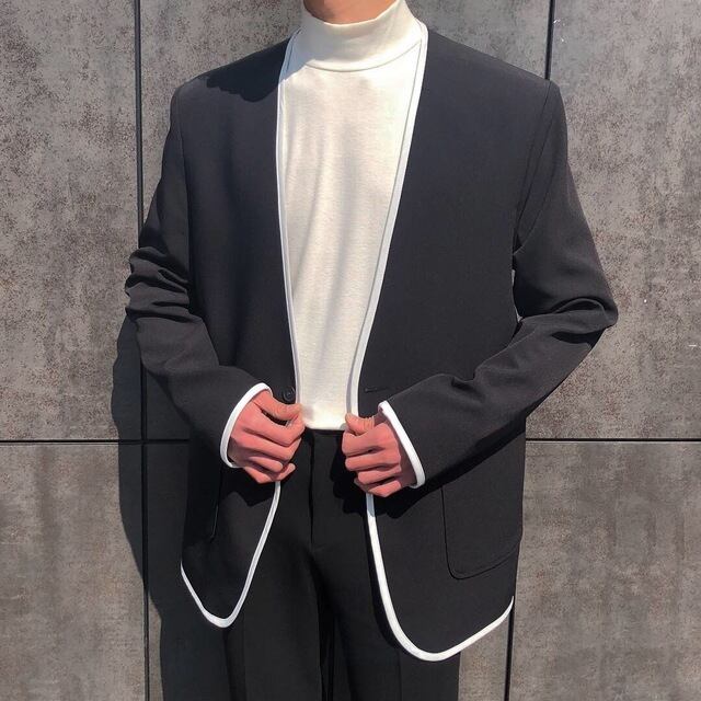 全1色 ジャケット トップス 無地 カジュアル 長袖 おしゃれ