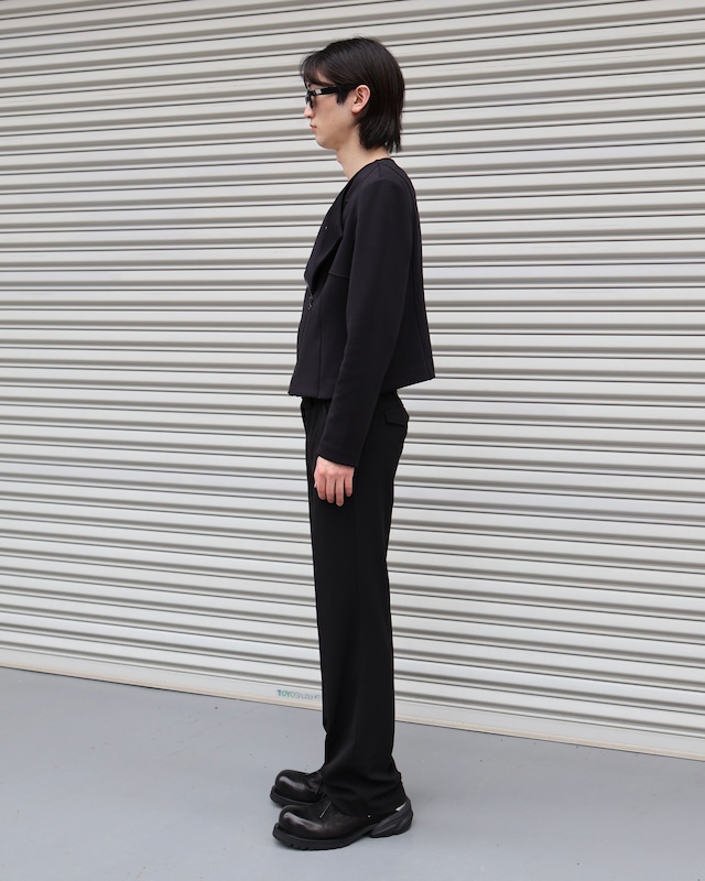 Short length polyester riders blouson