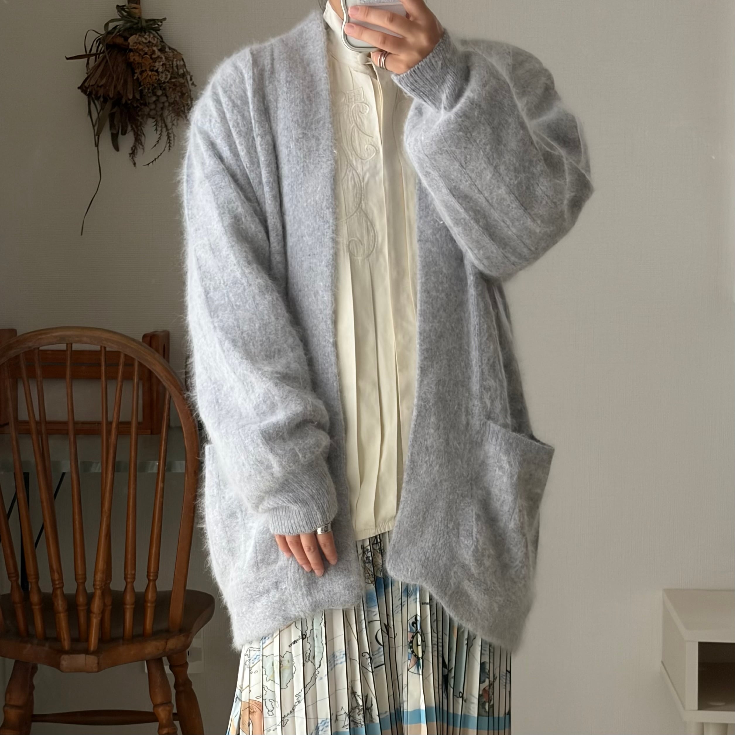 mohair cardigan 古着 カーディガン モヘア
