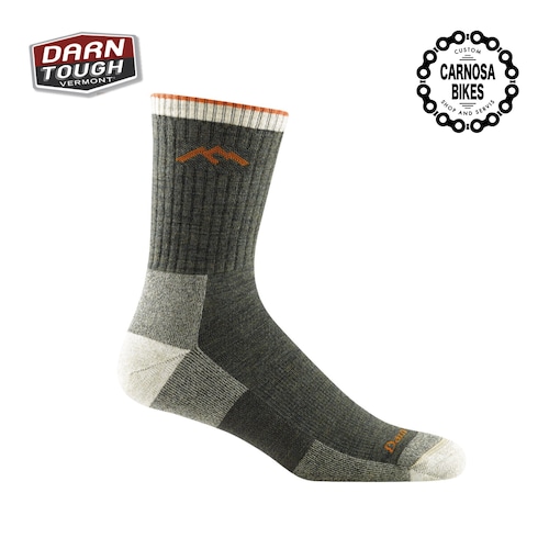 【DARN TOUGH】  Men's Hiker Micro Crew Midweight Hiking Socks [メンズ ハイカーマイクロクルー ミッドウェイト ハイキングソックス] Olive