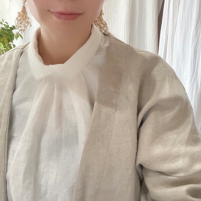 winter linen ↟ボタンレスブルゾン↟