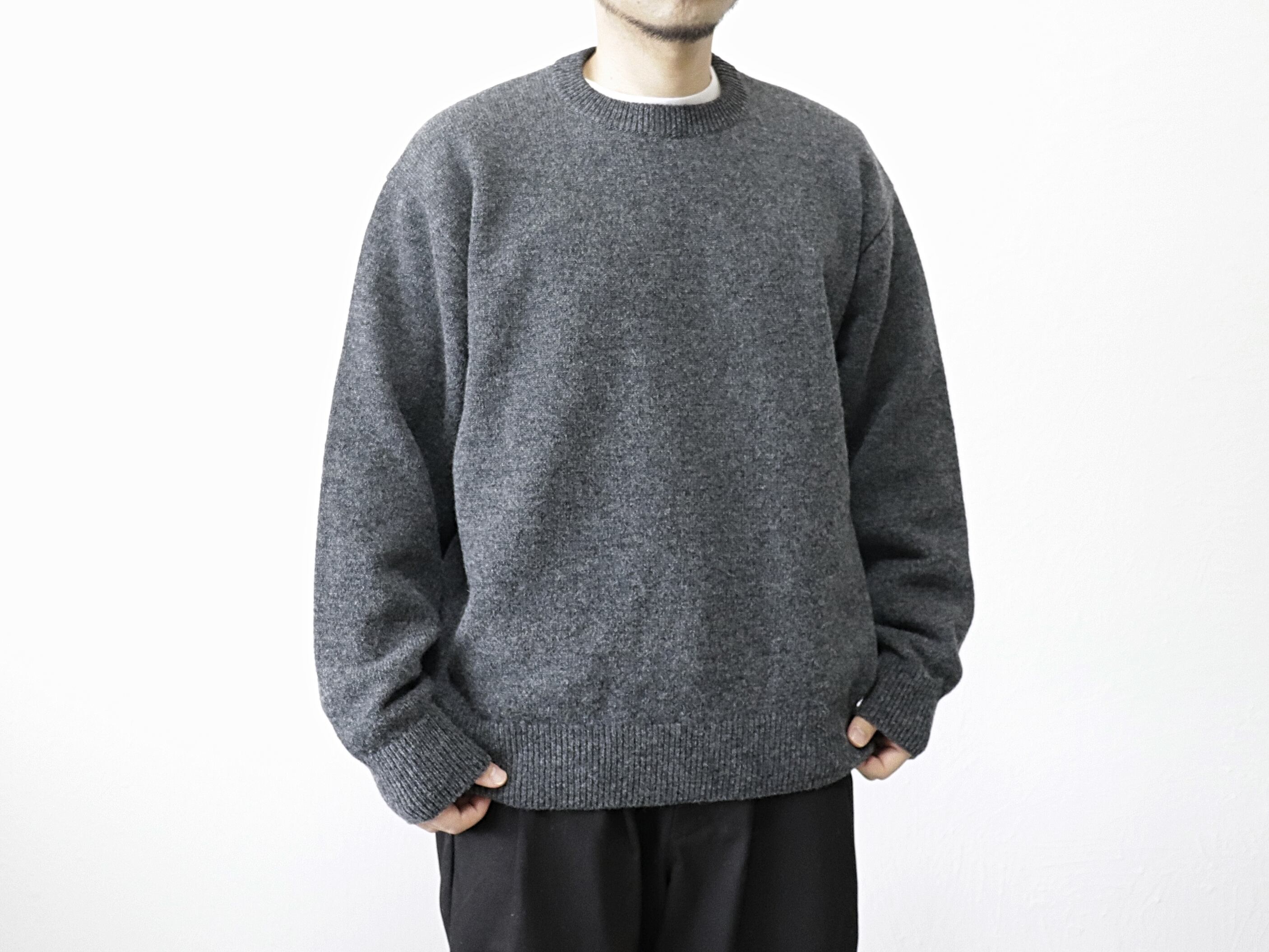 have a good day / CREW SWEATER - CHARCOAL ハブアグッドデイ