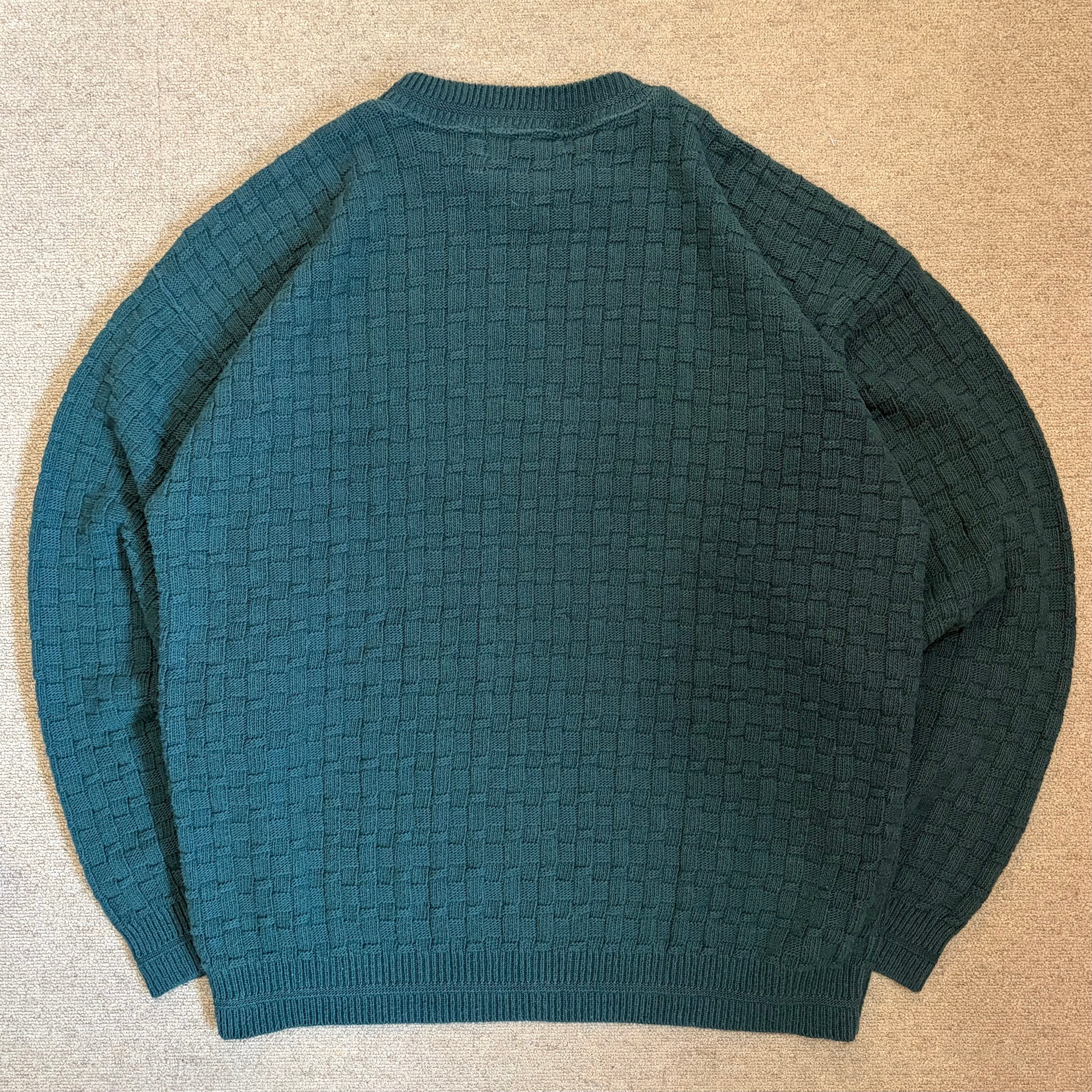 90s CROFT&BARROW cotton design knit（made in USA） | 仙台 古着屋