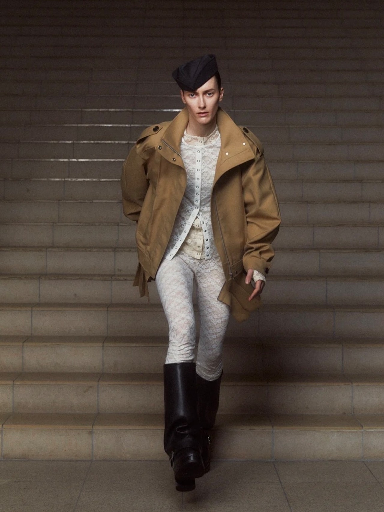 【26AW | WOMEN】POOLDE プールデ / ブルゾン / Kilt-Hem Zip Blouson  PLD-26AW-BL01 - 4