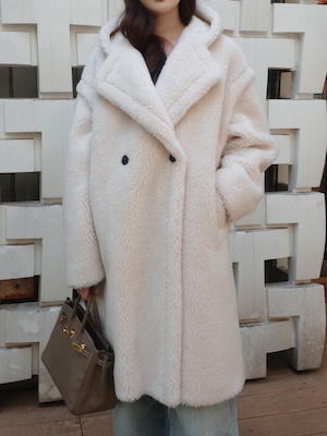【予約】ted coat / white (12月上旬発送予定)