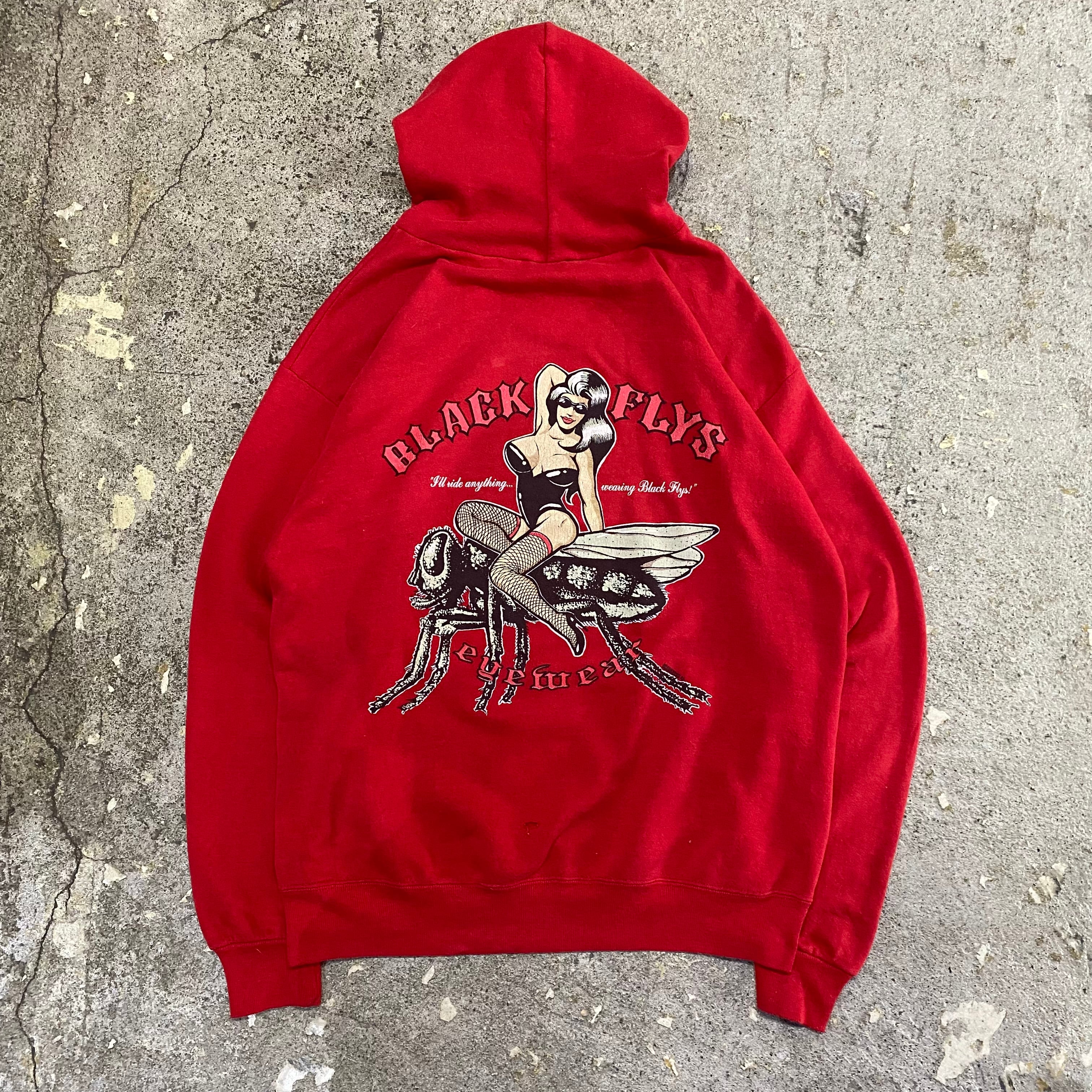 90s Black Flys sweat parka | What