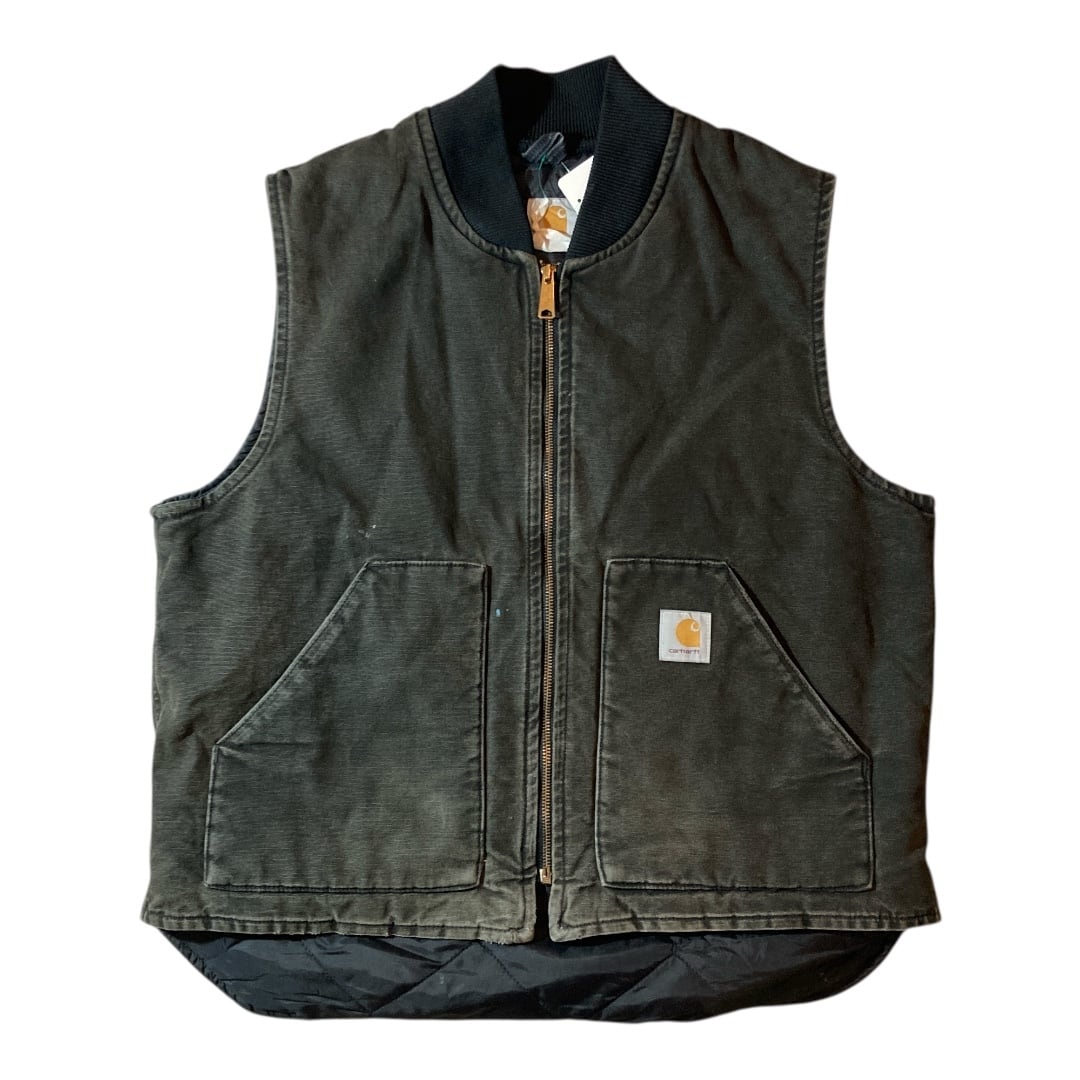 Carhartt ベスト S F197】carhartt duck vest Black / カーハート ダックベスト ブラック