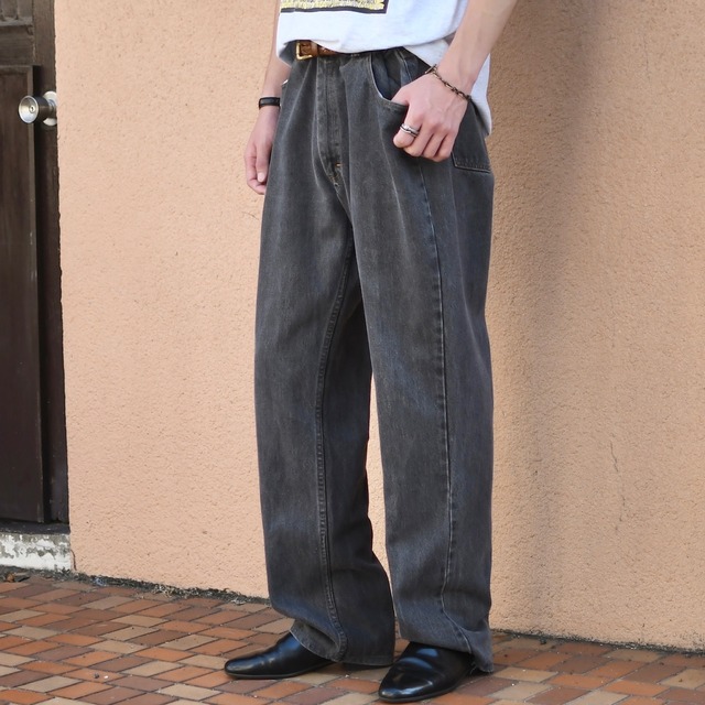 POLO RALPH LAUREN yarn dye black denim pants