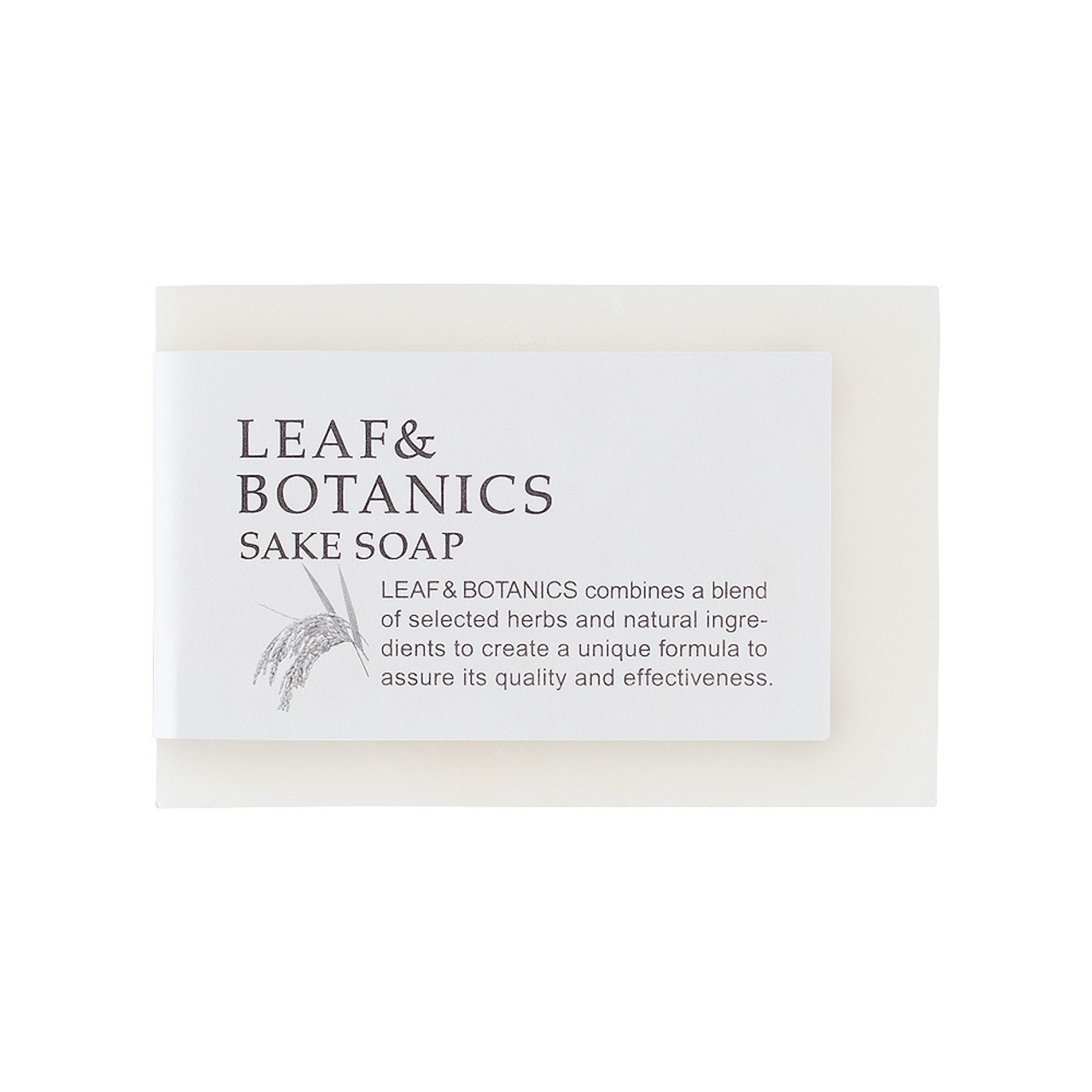 松山油脂 マザーソープ 純米酒 LEAF&BOTANICS