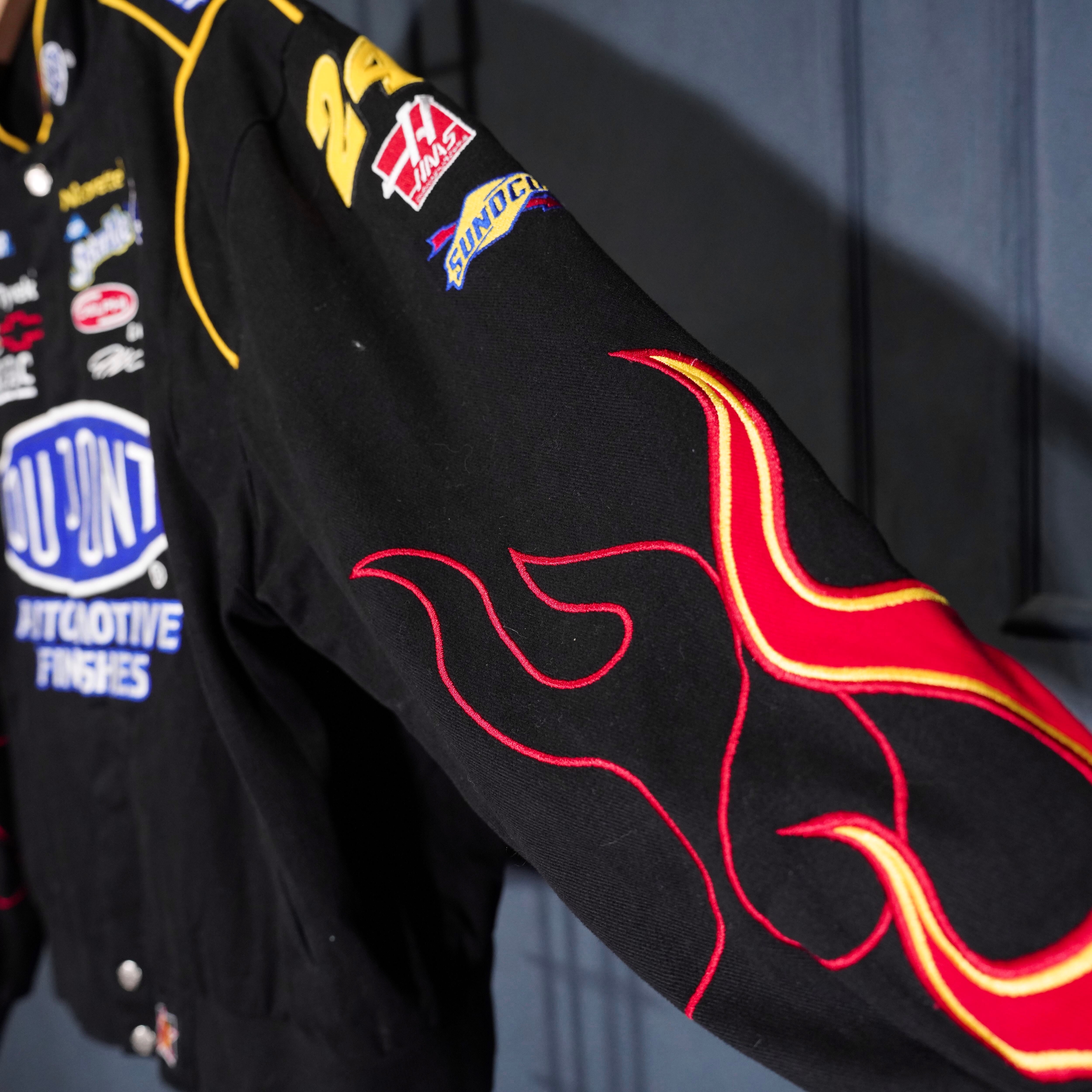 USA VINTAGE JH DESIGN JEFF HAMILTON EMBROIDERY DESIGN RACING