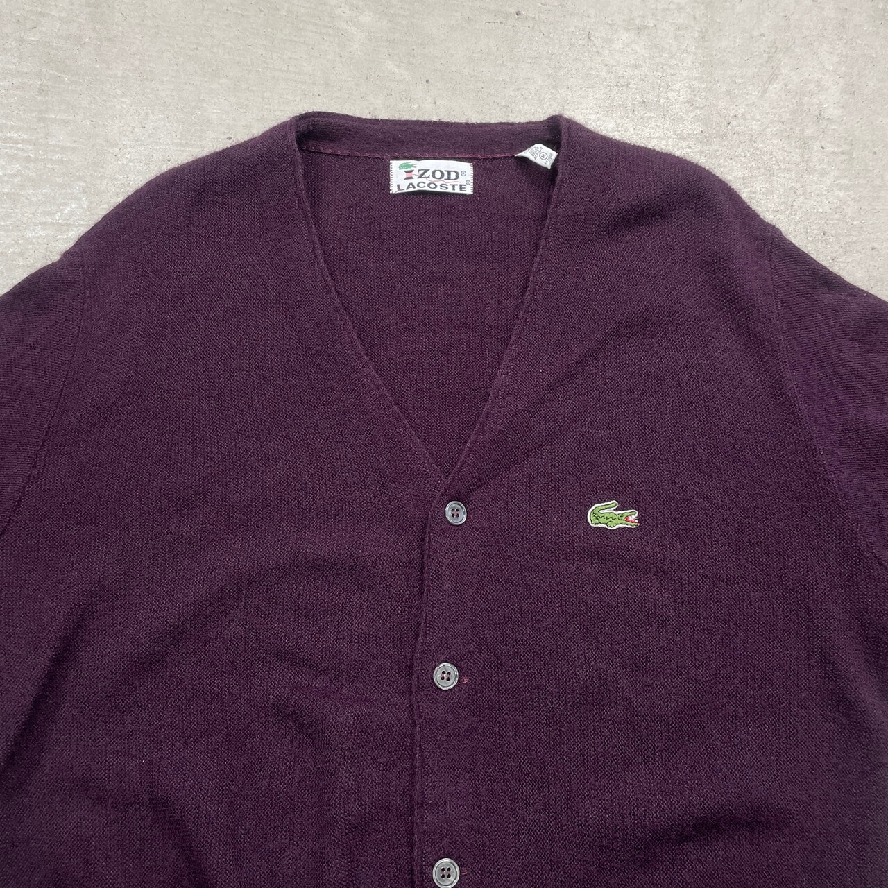 70年代 USA製 IZOD LACOSTE アイゾッド ラコステ アクリルニット 