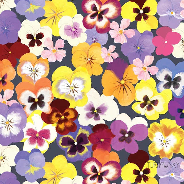 2023春夏【Paperproducts Design】バラ売り2枚 ランチサイズ ペーパーナプキン Flower Shop イエロー
