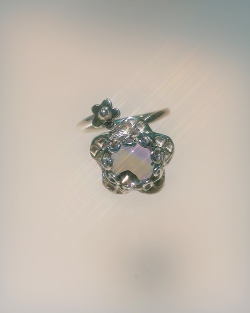 SPIRAL FLOWER RING AMETRINE