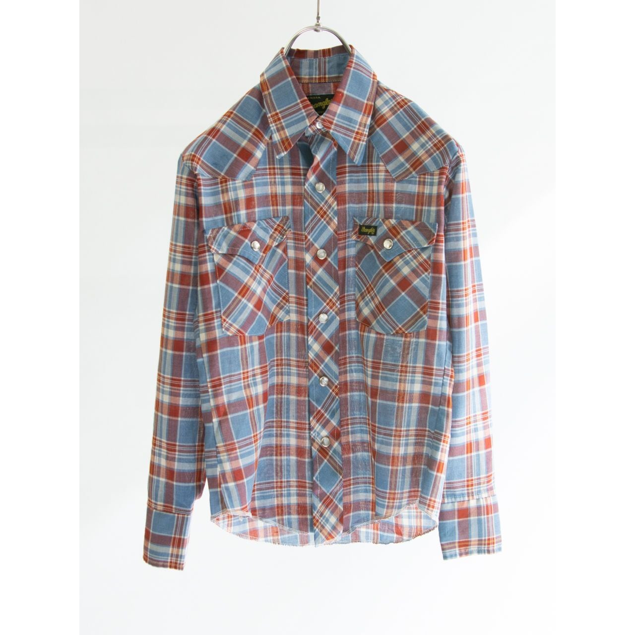 【Kids Wrangler】Made in U.S.A. 80's "PERMANENT PRESS" western shirt 10（キッズ ラングラー アメリカ製ウエスタンシャツ 10歳）1d