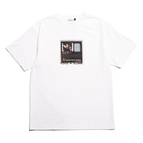 【HELLRAZOR】PROFILE SHIRT with Atomosphere Freestyle - ISSUGI & DJ SCRATCH NICE 1song data from profile mix cd(WHITE)〈国内送料無料〉