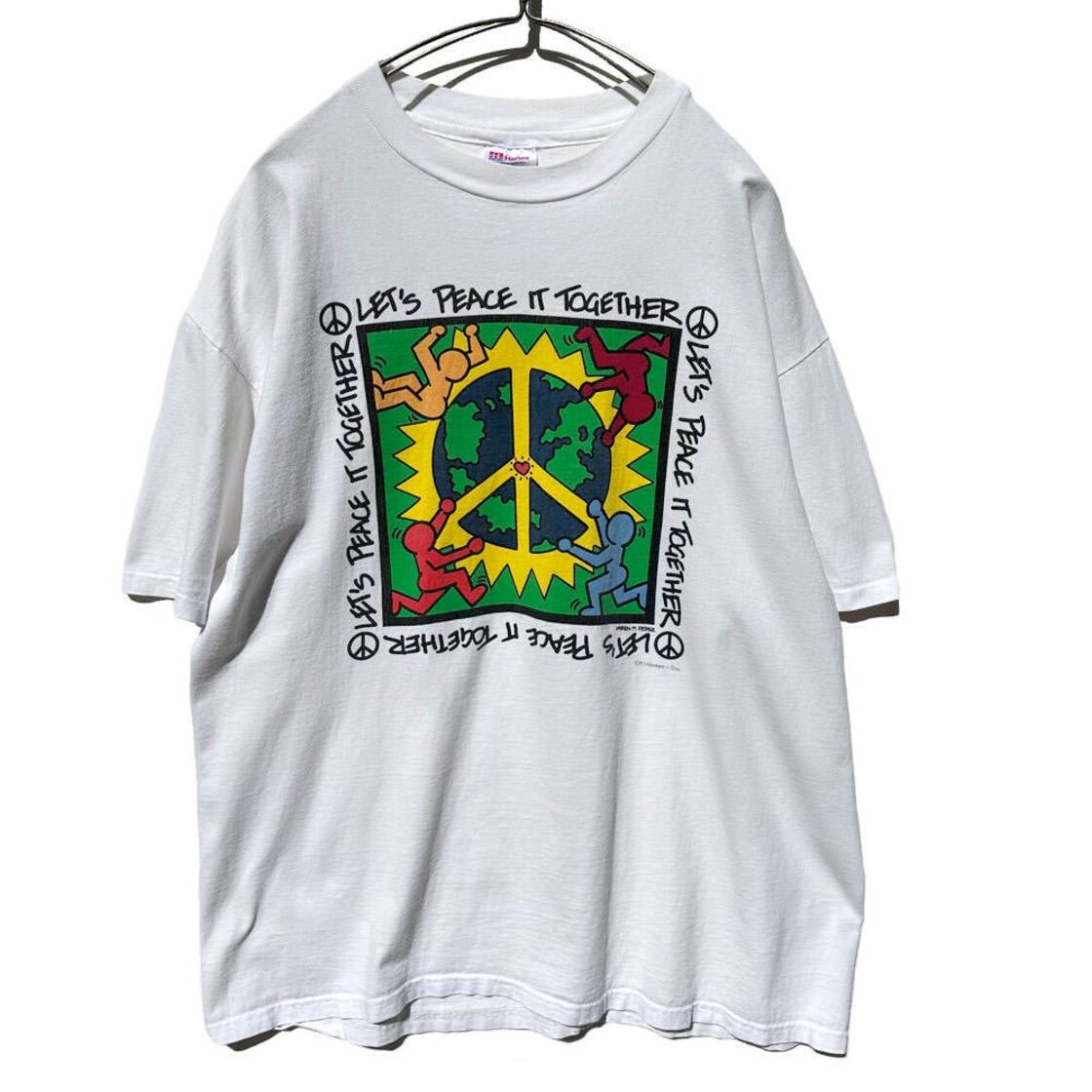 Karen M Perez] Vintage Keith Haring homage design T-shirt [1993s 