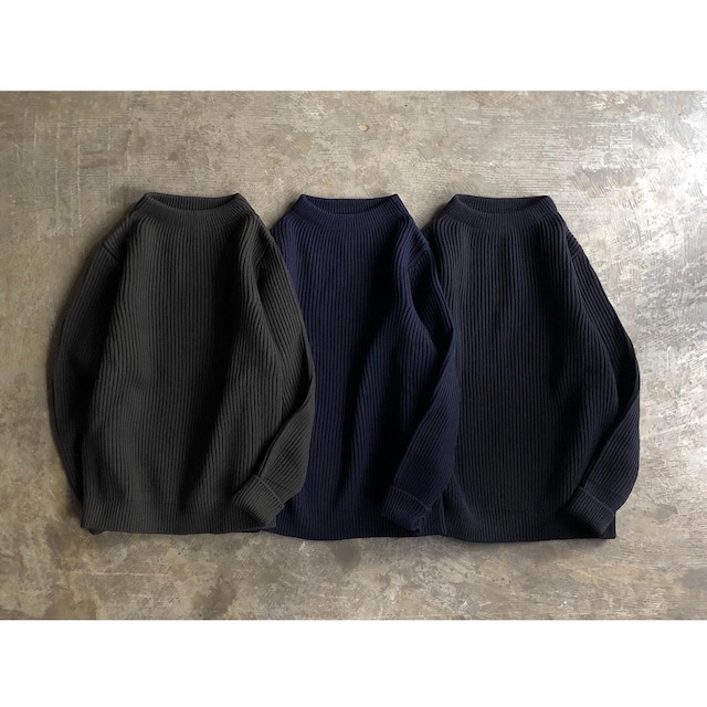 ANDERSEN-ANDERSEN (アンデルセン アンデルセン) 『NATURAL COLOUR WOOL』THE NAVY CREWNECK 5GG