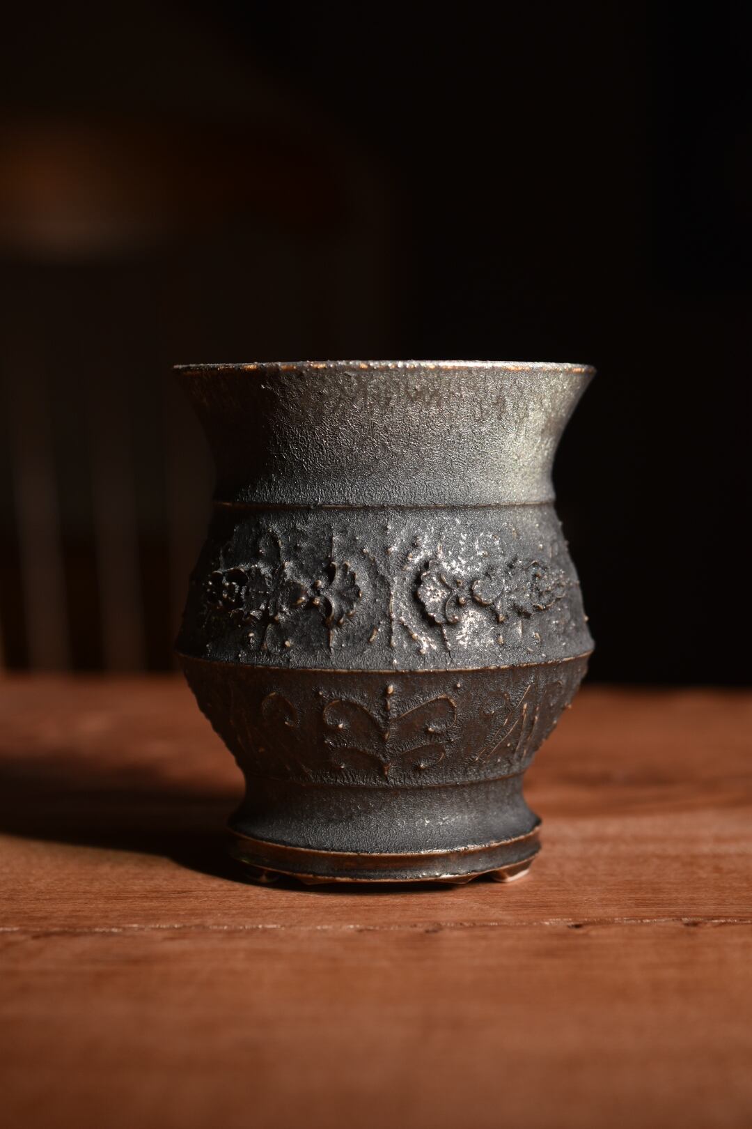 漣釉ゴシックレリーフ鉢35