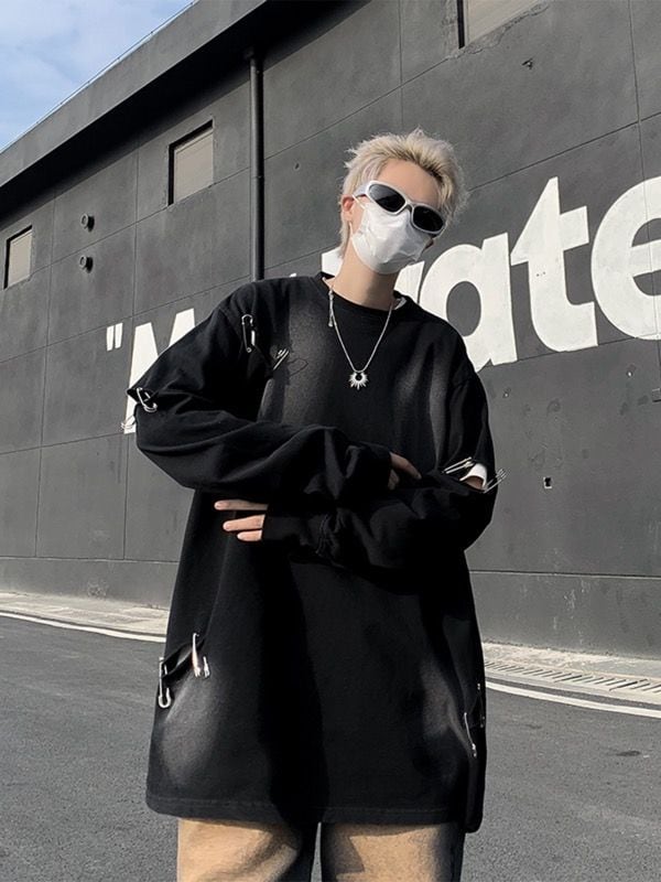 メンズ ロンt ダメージ加工 | Street cloud