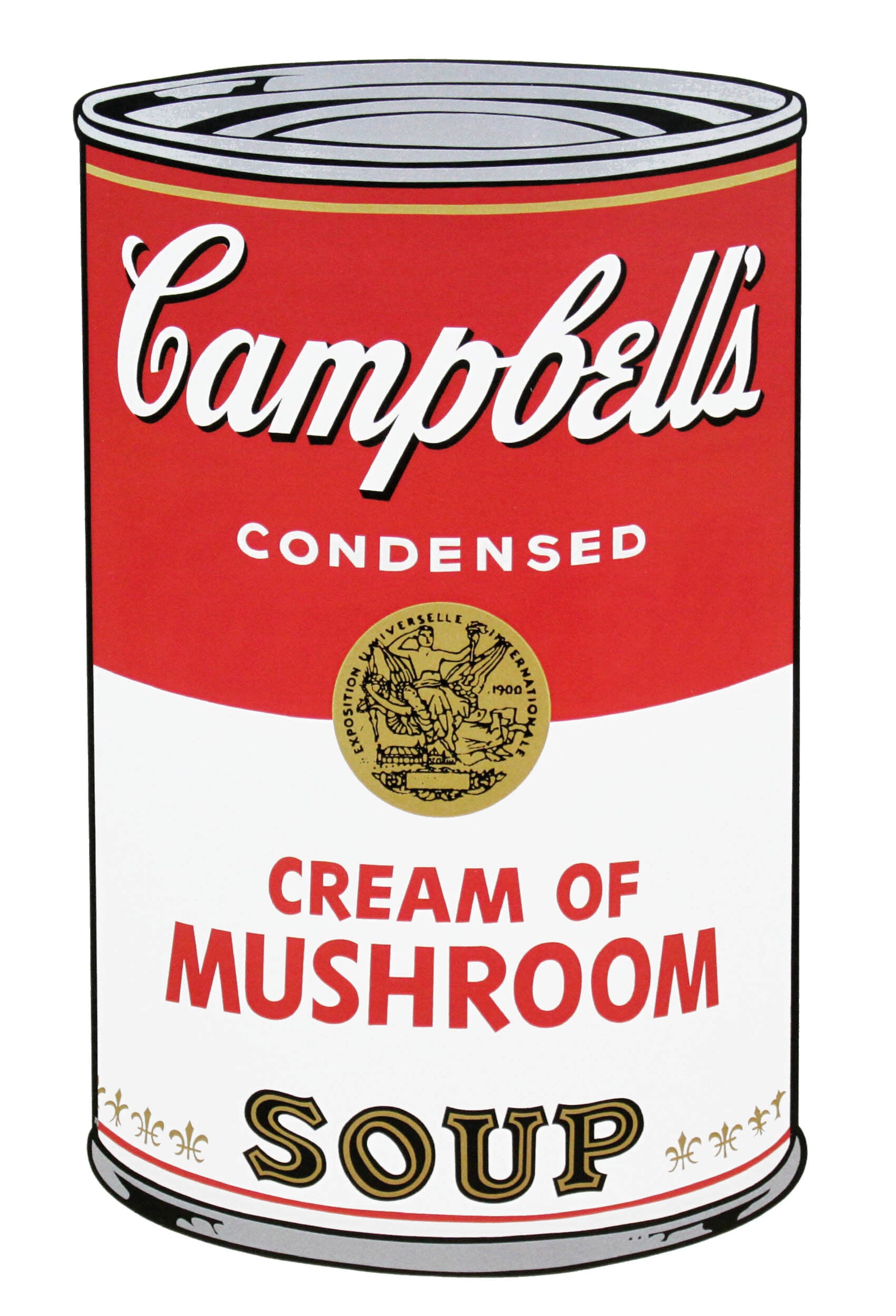 アンディ・ウォーホル「キャンベル・スープ(マッシュルーム)1968」展示用フック付大型サイズジークレ ポップアート 絵画