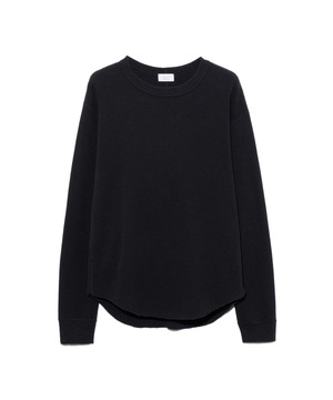 UNUSED / US2596 LONG-SLEEVE WAFFLE T-SHIRT(BLACK)