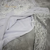 社交ダンス 衣装 スタンダード ドレス ワンピース パーティ衣装 オールシーズン 白 ホワイト系 prima boutique プリマブティック シルバー系 フラワーレース クラシック ダンスウェア 薄手 軽量 伸縮性 おしゃれ 上品 洗練 コスチューム フェミニン エレガント フォーマル パーティー ダンスレッスン 発表会 レディース 夏用 秋用 冬用 冬服 ステージ衣装