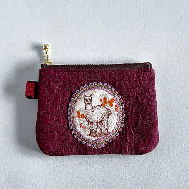 コインパース『アルパカ・ワインレッド』