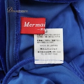 フラダンス 衣装 ワンピース ドレス マーメイドライン エムエムジェイ ブルー系 MermaidLine MMJ 日本製 ベロア 五分袖 無地 フリル かわいい 上品 きれい 高級感 光沢感 青 ハワイアン アロハ ハワイアンプリント フラ ダンス レッスン