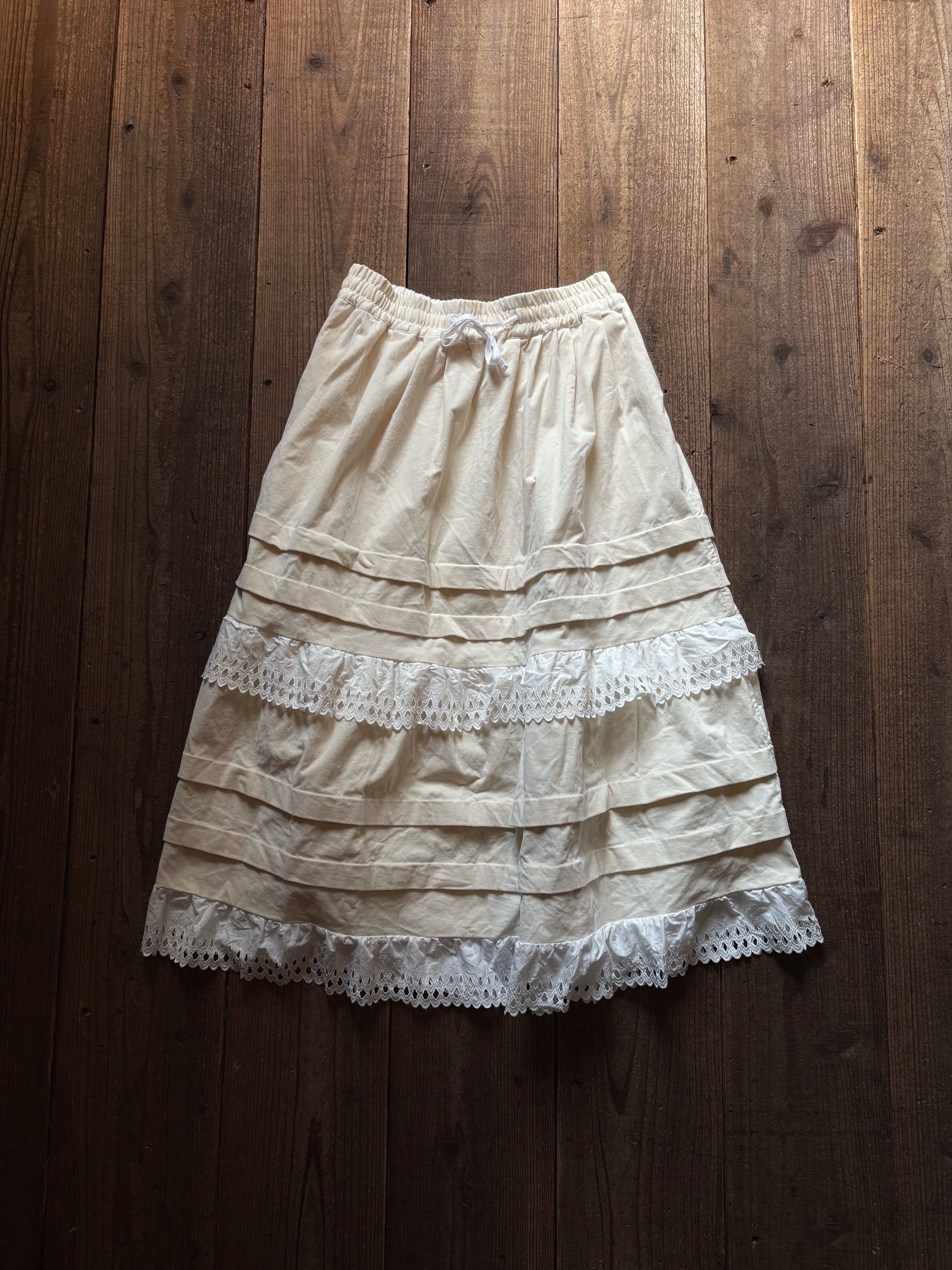 HALLELUJAH Jupe édouardienne エドワーディアン スカート off white