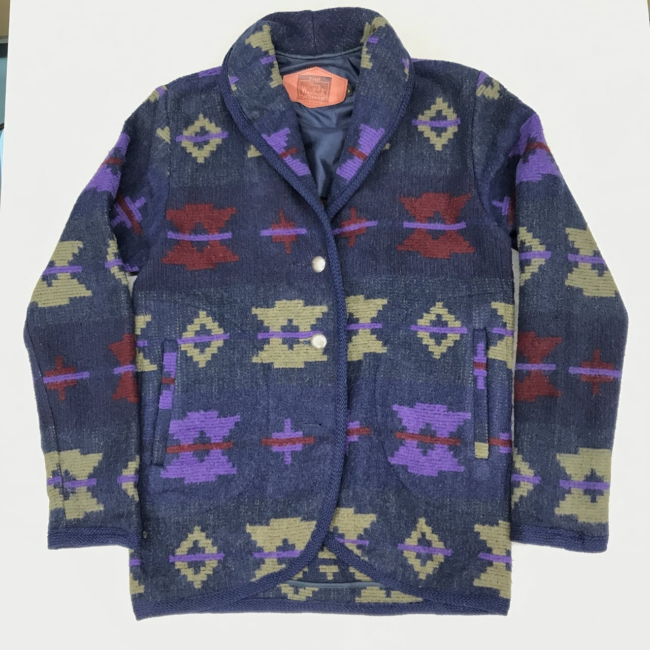 【希少】80s USA製 WOOLRICH ベスト コンチョ ボタン ネイティブ