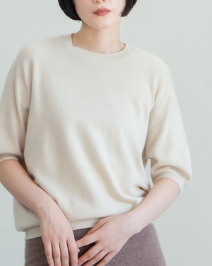 1980s GIORGIO ARMANI - cashmere knit tee
