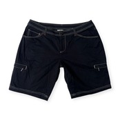 M・U SPORTS エムユースポーツ ステッチ デザイン ショートパンツ 42/ブラック レディース ゴルフ