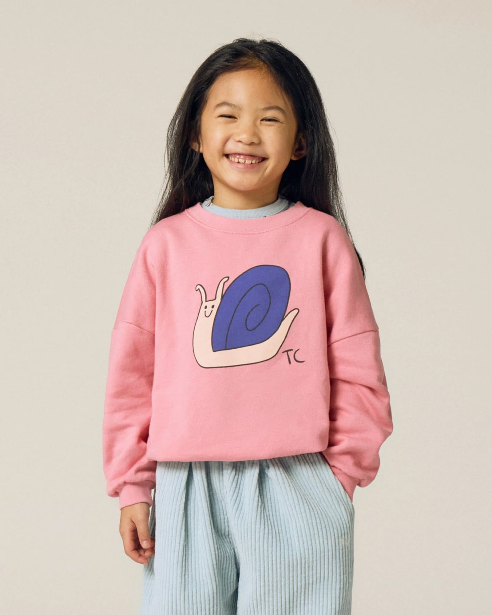 【 The Campament 26AW 】 Snail Pink Sweatshirt