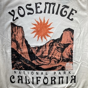 VARIOUS  PRINTS　NATIONAL PARKS "YOSEMITE"　自然遺産ヨセミテ国立公園プリントTシャツ　NATURAL