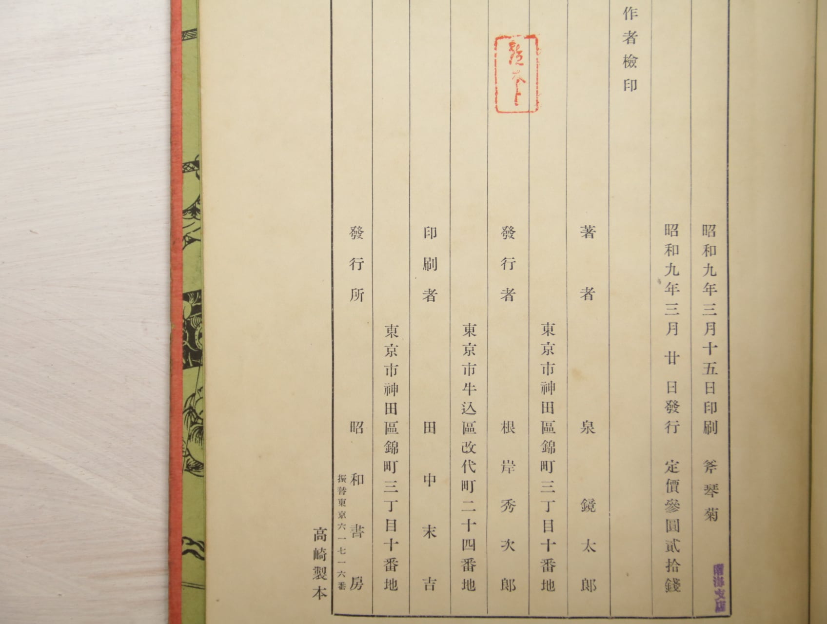 斧琴菊　/　泉鏡花　小村雪岱装　[33043] | 書肆田高 powered by BASE