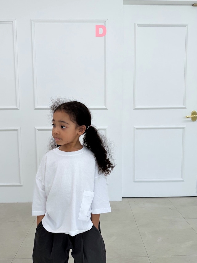 【取寄】dress monster|3/4 sleeve pocket tee|7分袖ポケットT|S-JS(1-5号)|kids&jr|26 autumn