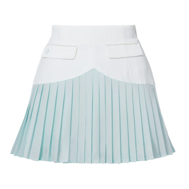 Heart Shape Pleats Skirt (Mint)