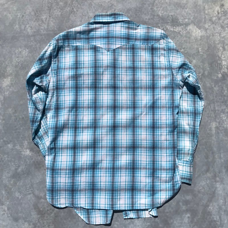 50's LEVI'S リーバイス チェックウェスタンシャツ ショートホーン