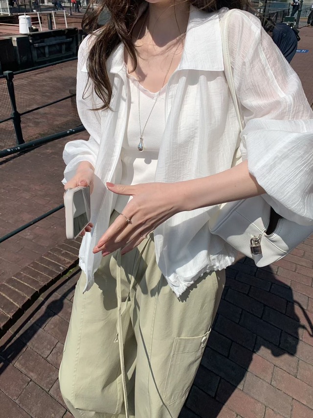 (予約) mellounge  / Loose blouson jumper 2color