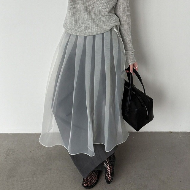 sheer skirt　10923