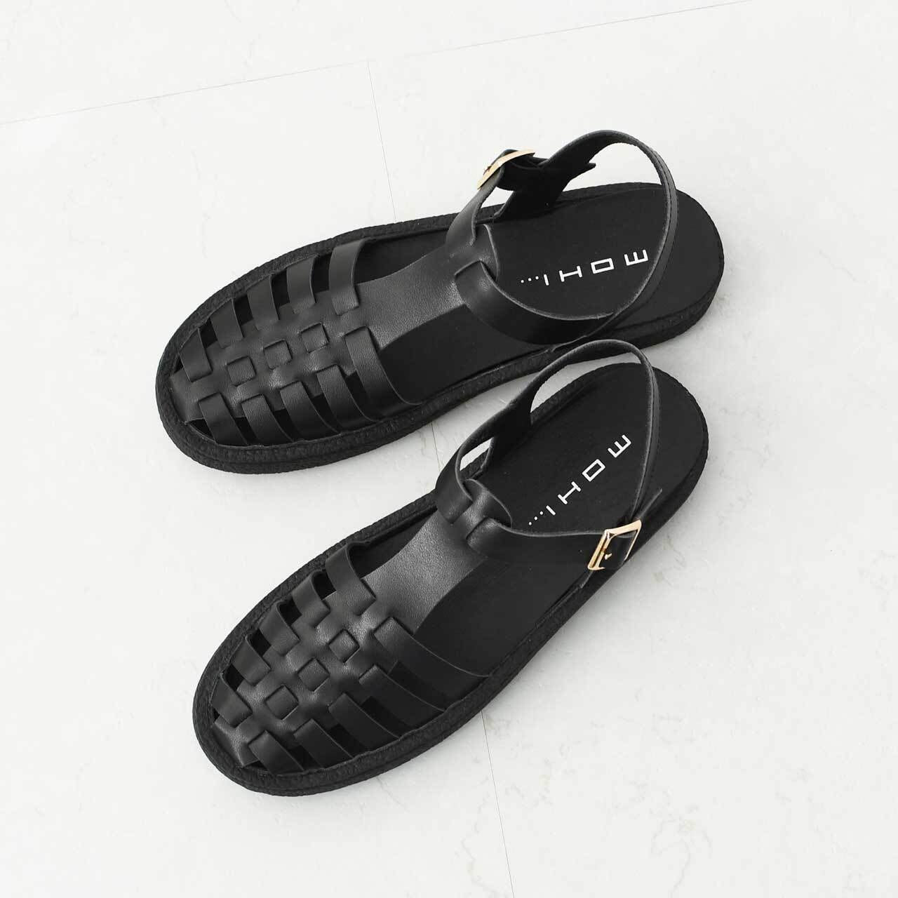 MOHI... レザー グルカサンダル BLACK 37 モヒ 6decb3c283b4a9ca38b8033d73a157