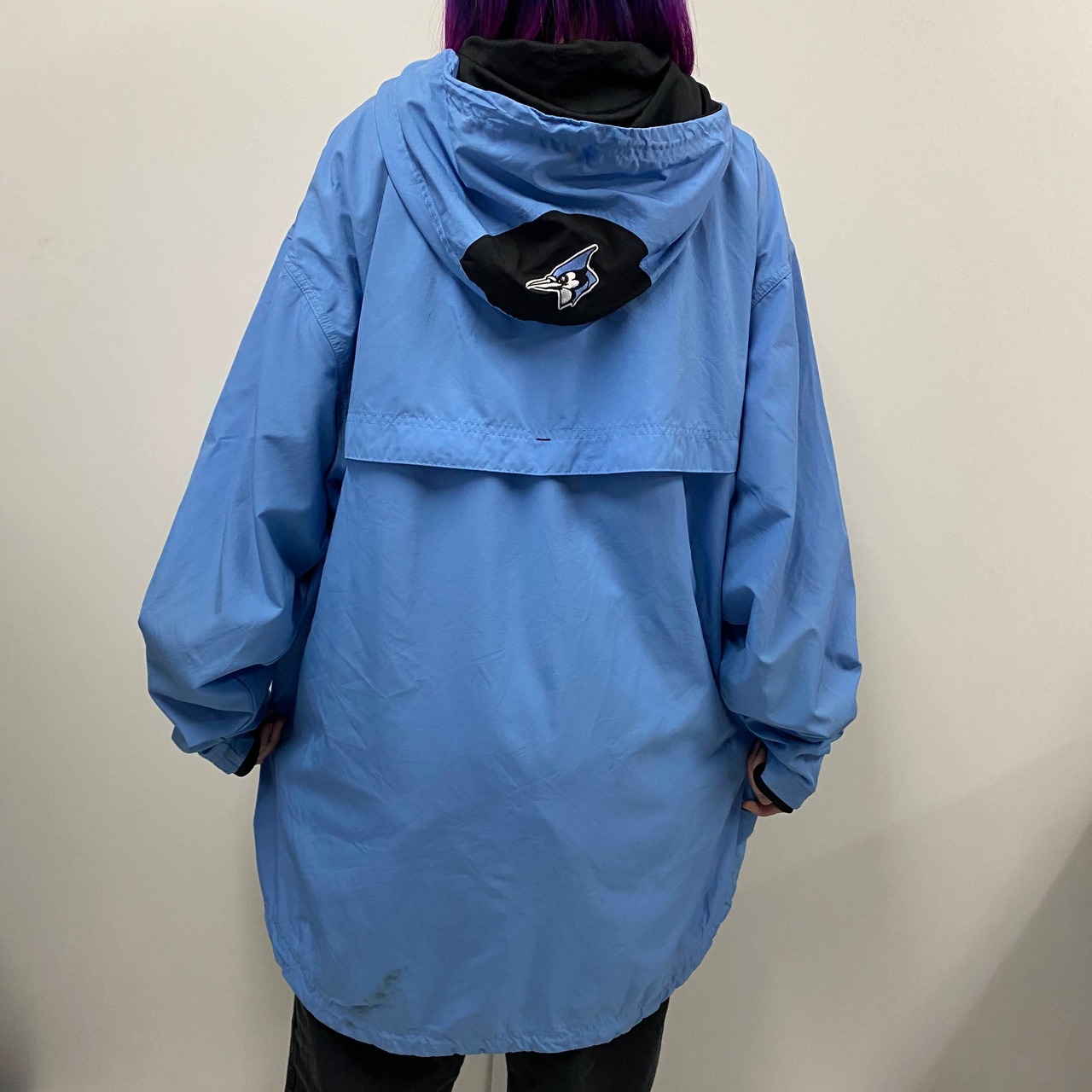 00年代 NIKE TEAM ナイキ カレッジチームロゴ 刺? ハーフジップ プル 