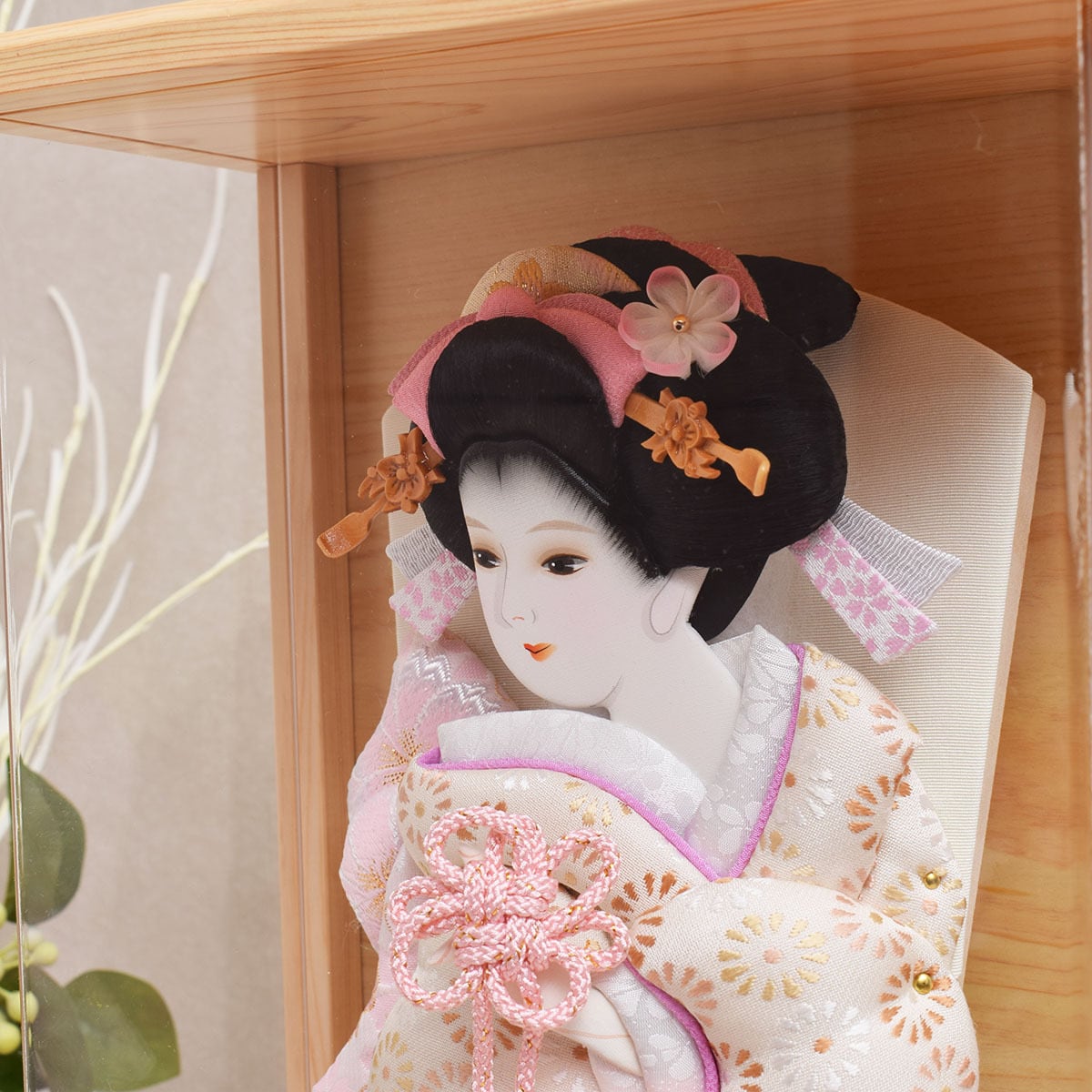 押絵羽子板飾り【真雪】10号｜おしゃれ｜モダン｜今どき｜コンパクト