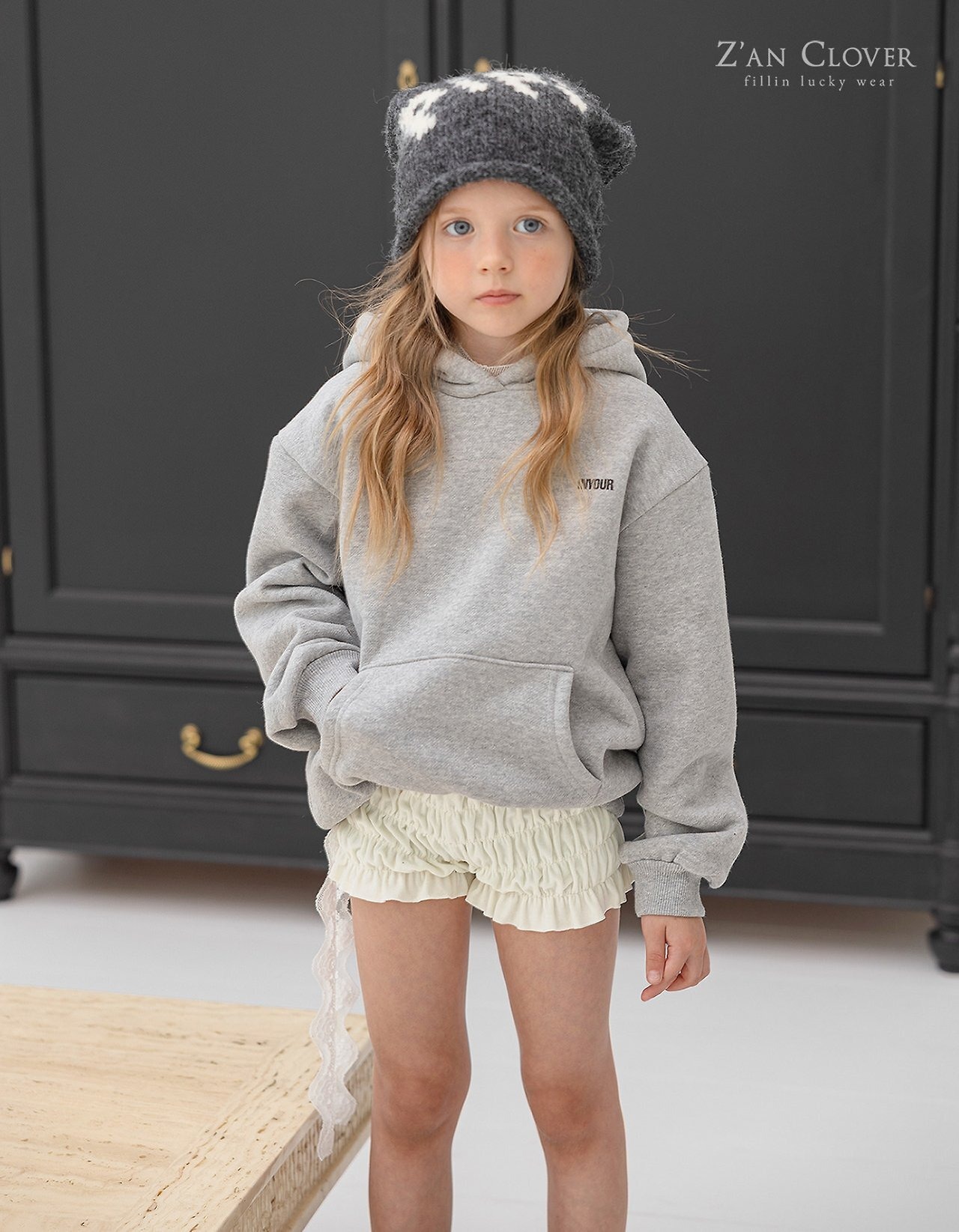 ZAN CLOVER［取寄］velour shirring short pants 26winter