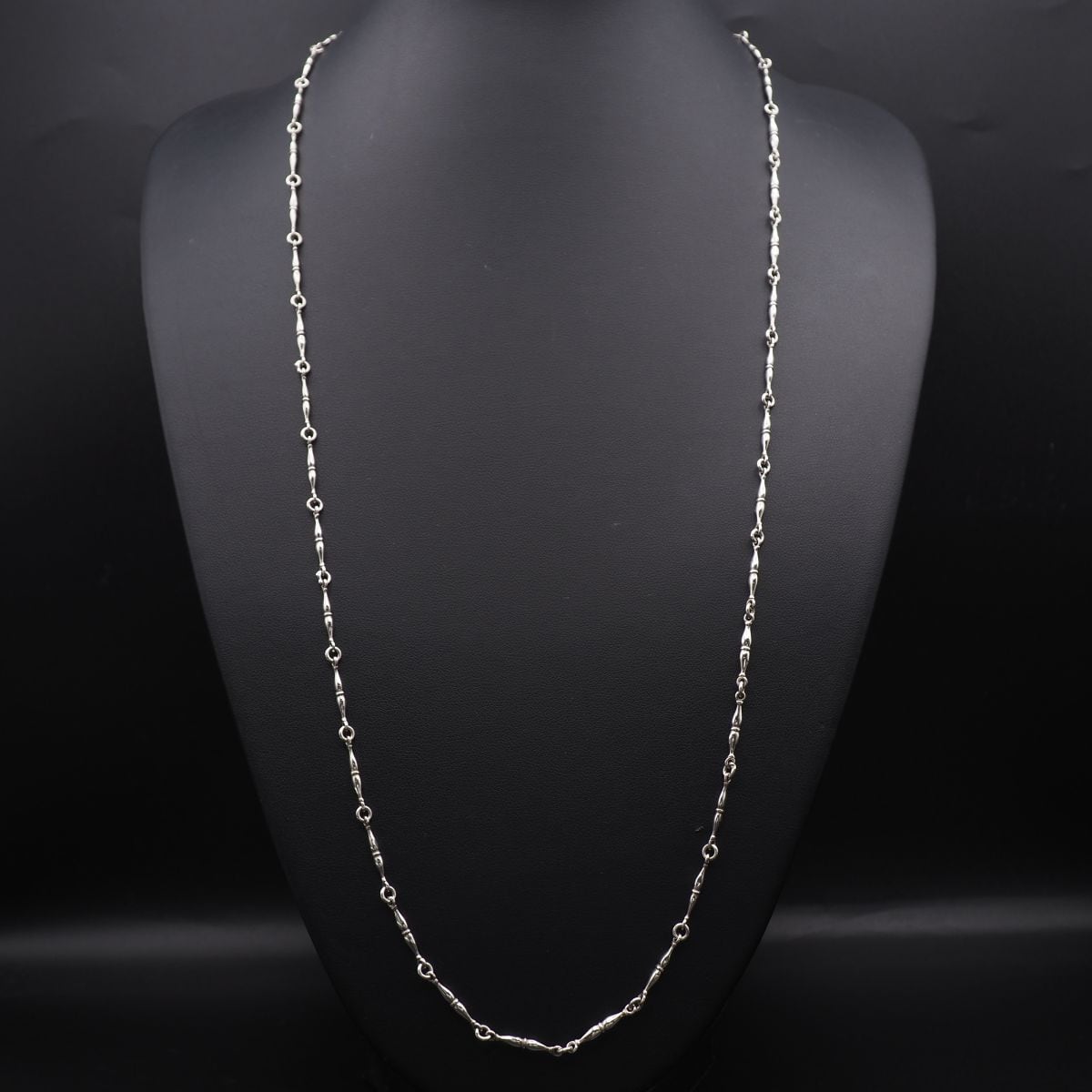 H299 ヴィンテージ STERLING ITALY 925刻印 ロング ネックレス
