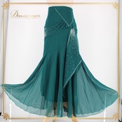 社交ダンス 衣装 スタンダード スカート レッスンウェア レディース オールシーズン 緑 グリーン系 ラインストーン レース 上品 練習着 清楚 落ち着き 華やぎ 洗練 光 ラグジュアリー エレガント お洒落 セクシー シンプル 通気性 伸縮性 高品質 カジュアル フォーマル 体型カバー デザイン スタイリッシュ パーティー コーディネート 着回し